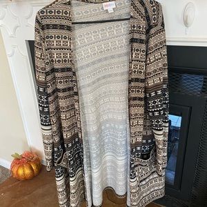 Lularoe Caroline cardigan sweater with pockets